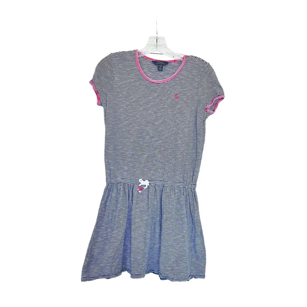 Polo Ralph Lauren dress navy contrasting
